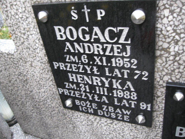 Julia Bogacz 1941 Lisia Góra - Grobonet - Wyszukiwarka osób pochowanych