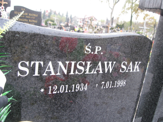 Stanisław Sak 1934 Lisia Góra - Grobonet - Wyszukiwarka osób pochowanych