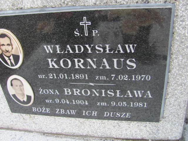Bronisława Kornaus 1904 Lisia Góra - Grobonet - Wyszukiwarka osób pochowanych