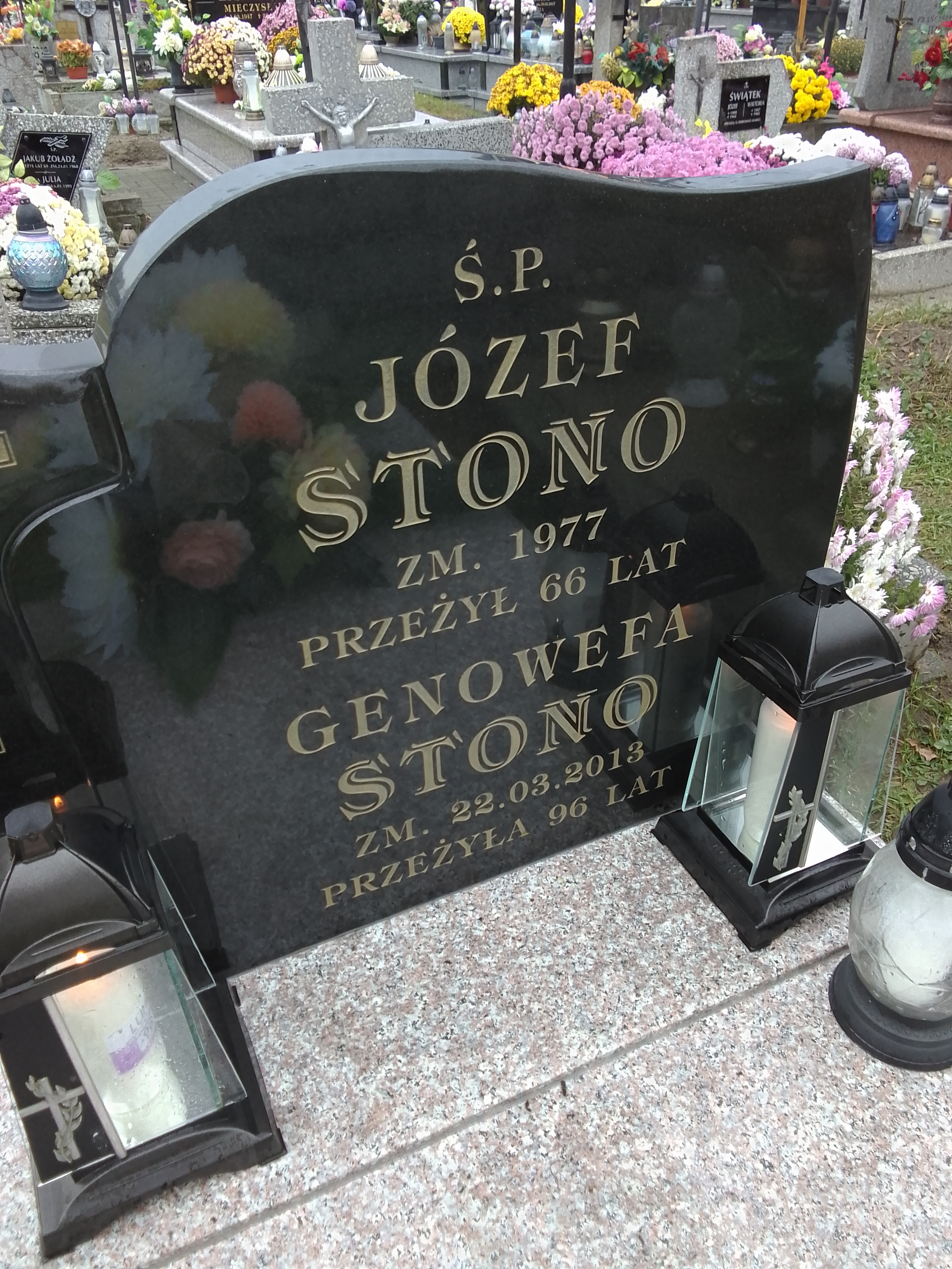 Józef Stono  1911 Lisia Góra - Grobonet - Wyszukiwarka osób pochowanych